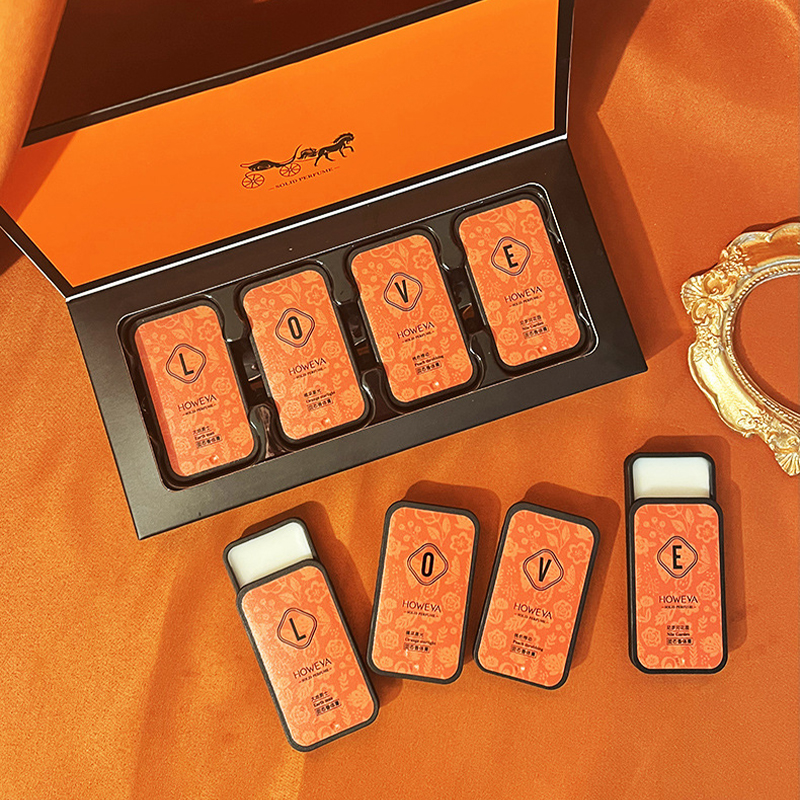Perfume Fragrance Kit - 4pcs Solid Perfume Set, Floral and