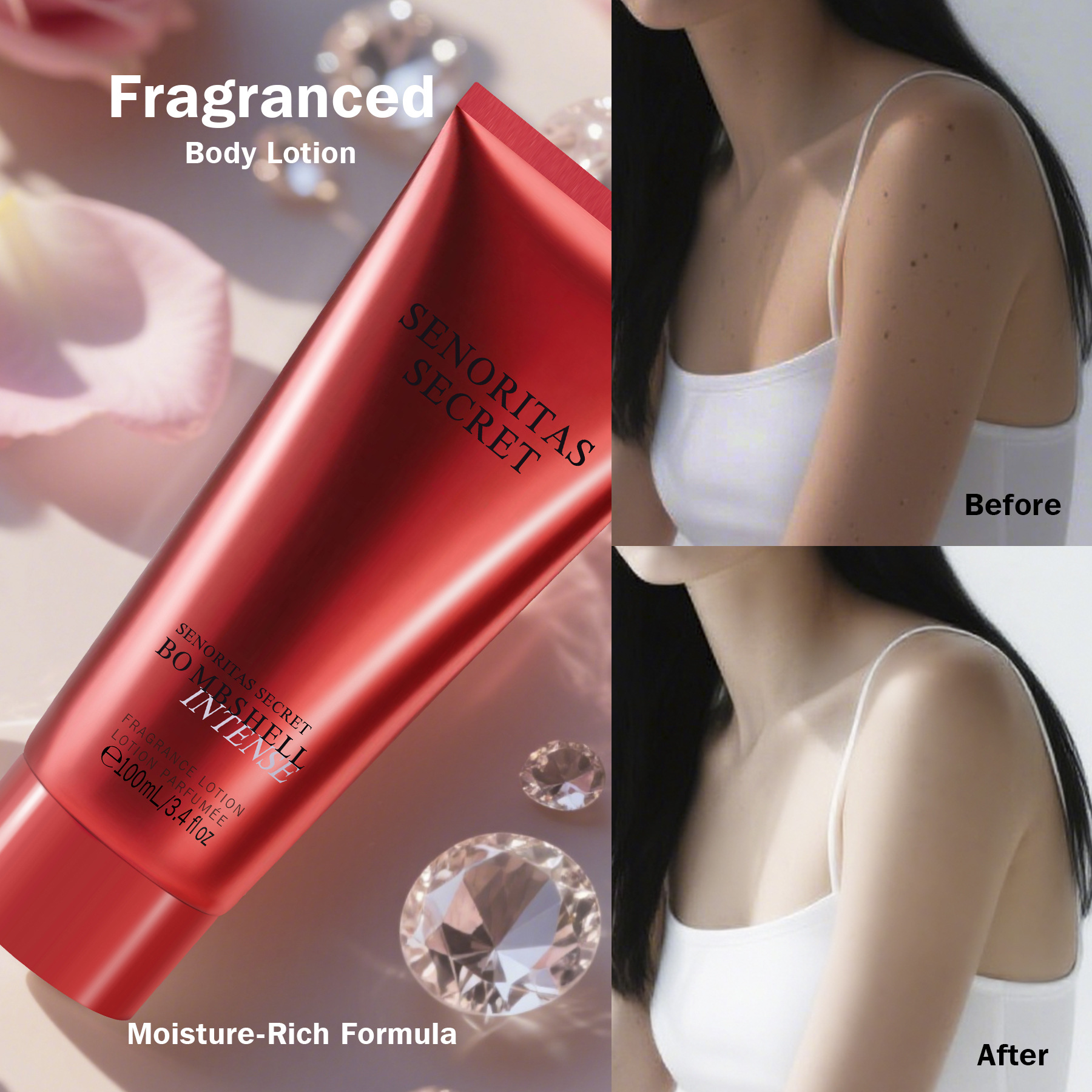 Perfume Fragrance Body Lotion - 100ML Fragrance Body Lotion Moisturizing and