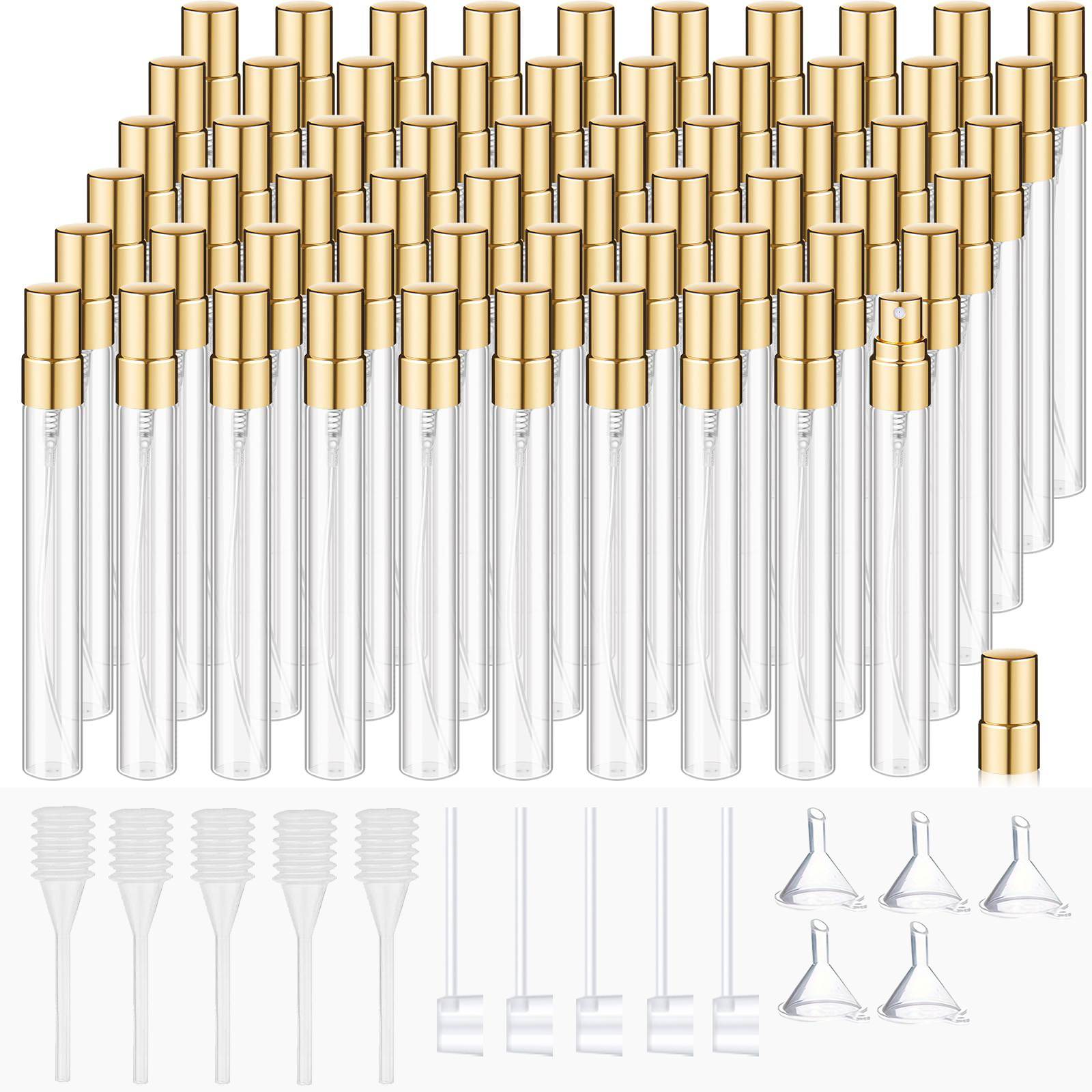 Perfume Fragrance Gallon - 60pcs mini transparent perfume bottle, refillable