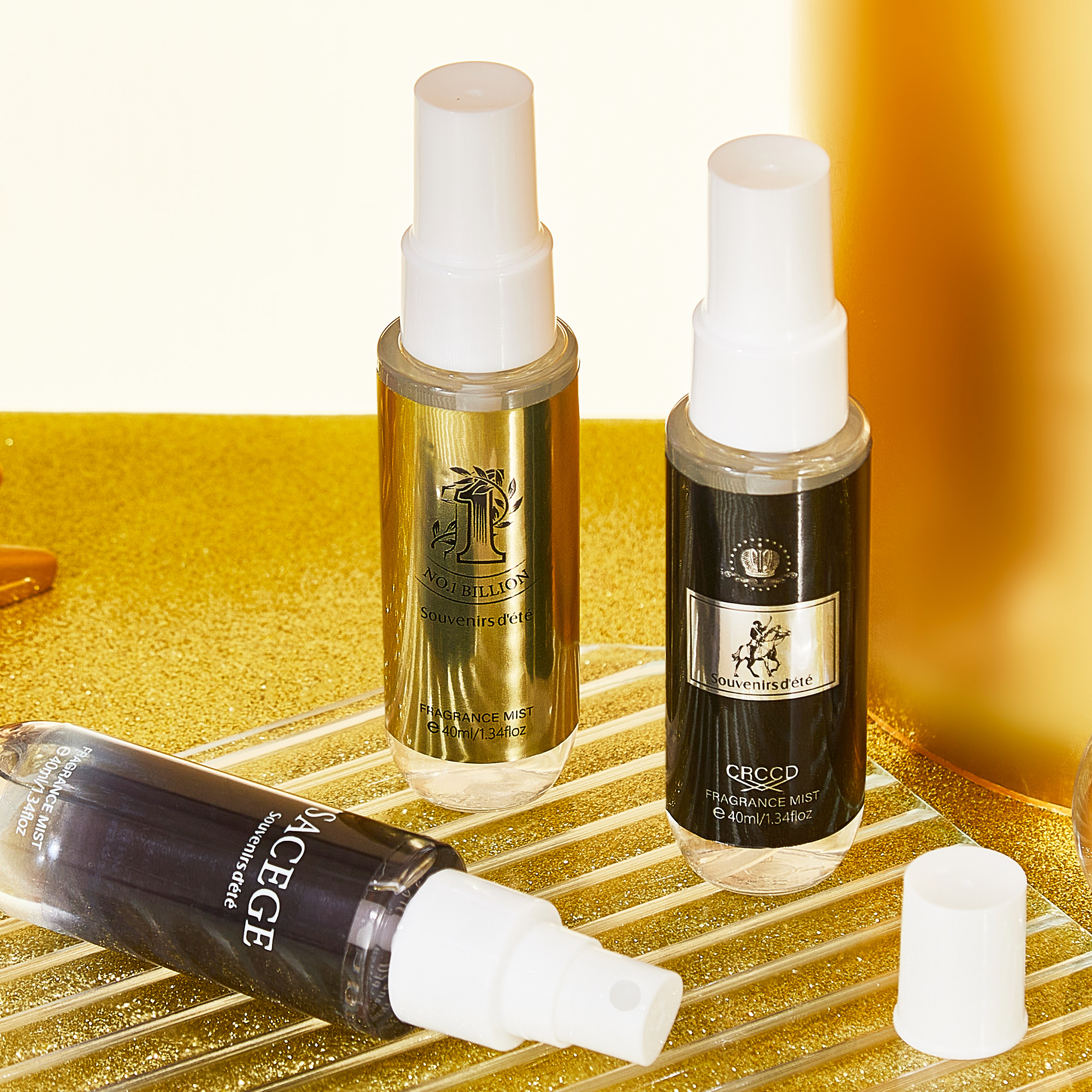 4pcs Black Gold Men's Perfume, - Perfume Fragrance Kit ulasan dan harga